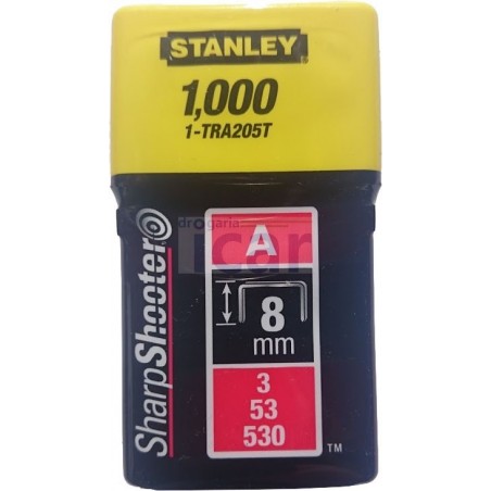 Agrafes Stanley 8mm 1-TRA205T