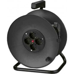 Enrolador com cabo FVV 3 x 1,5 4 tomadas  25 metros