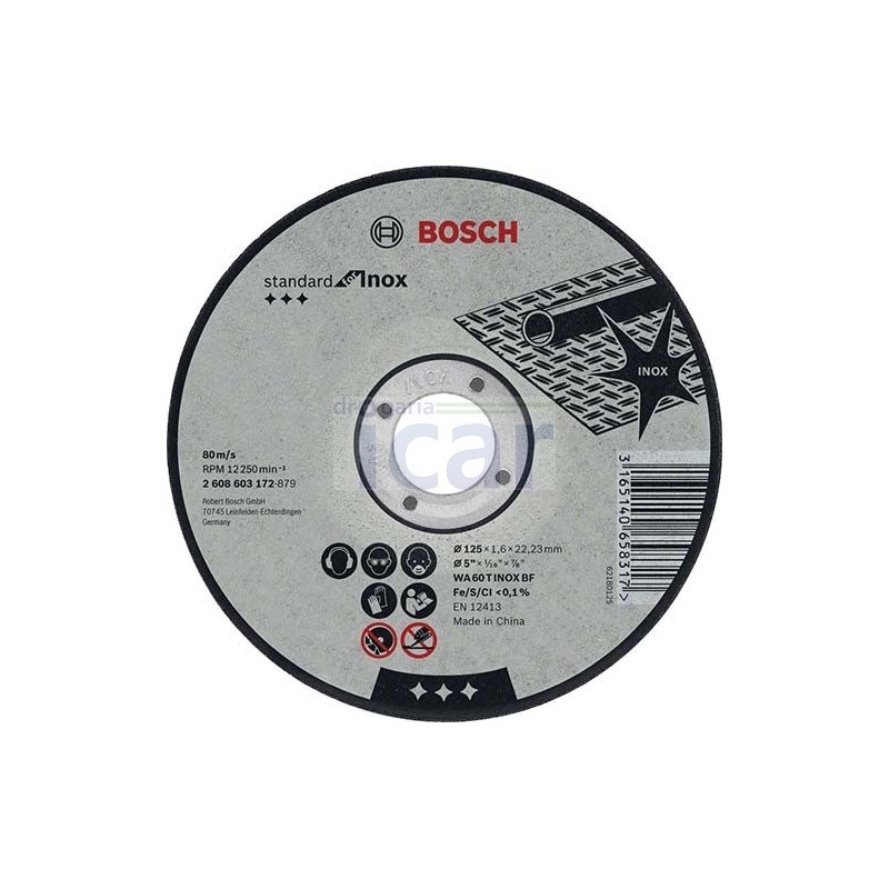 Discos de corte Inox Standard Bosh 115
