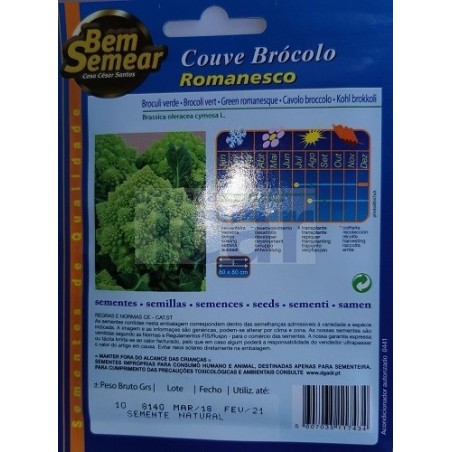 Couve Broculo Romanesco 10gr