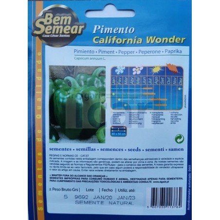 Pimento California Wonder 5gr