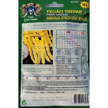 Feijão Maravilha de Veneza Trepar 100gr