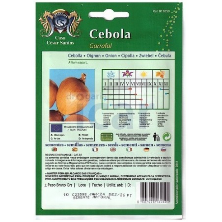 Garrafal Onion Seeds (Pear-Shaped) 10gr