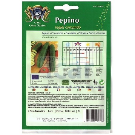 Pepino Inglês Comprido